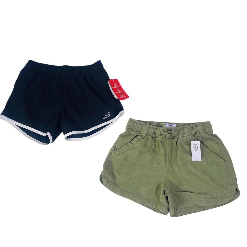 Old Navy BCG Shorts Lot Girls Size M 8 Black‎ Green Running Casual NWT - Picture 8 of 8